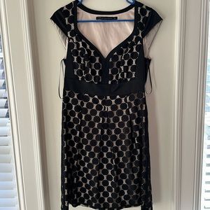 Black knee length dress